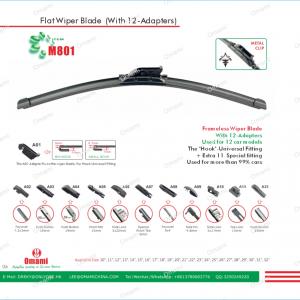 12-ADAPTERS FLAT WIPER BLADE